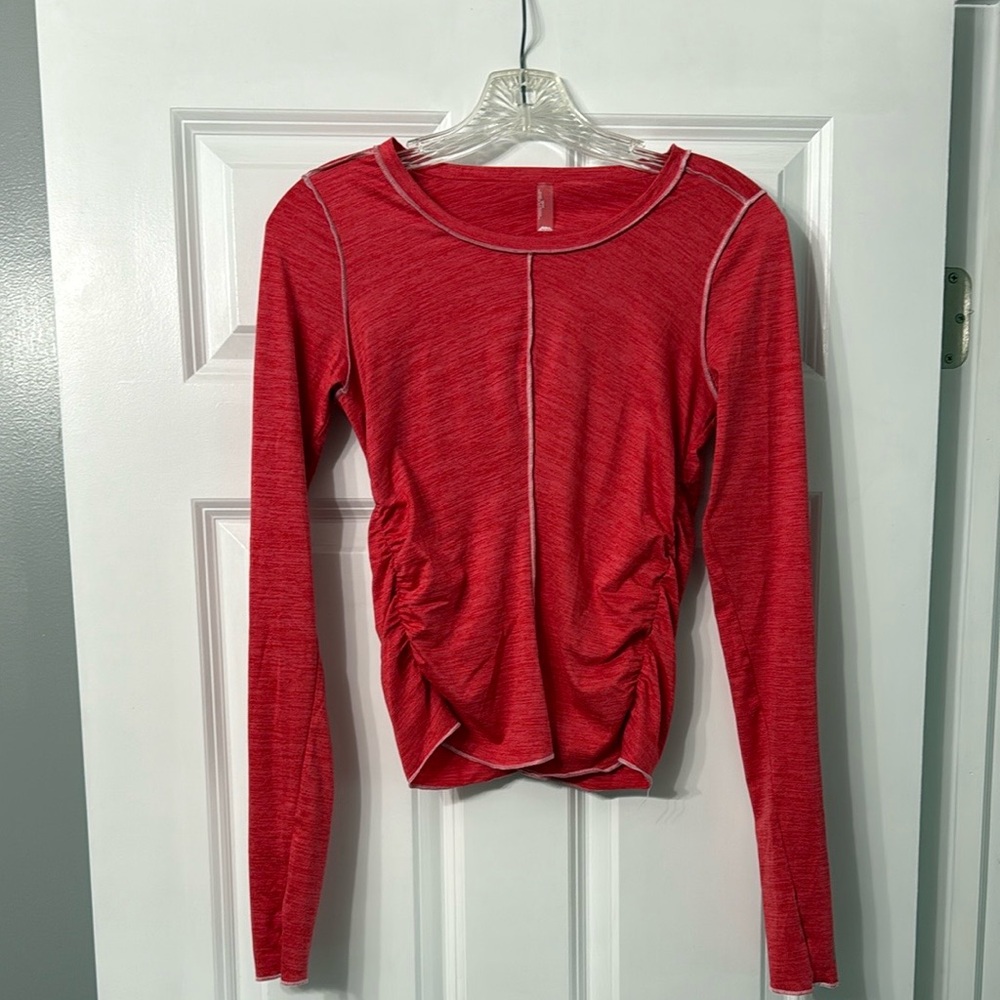 Free People Movement XS Right On Run Red Long Sleeve